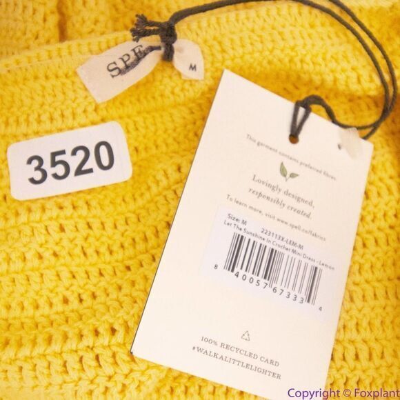 NEW Spell LET THE SUNSHINE IN CROCHET MINI DRESS, M - Picture 10 of 16